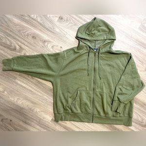 Old Navy Zip Up Hoodie 2x sage green